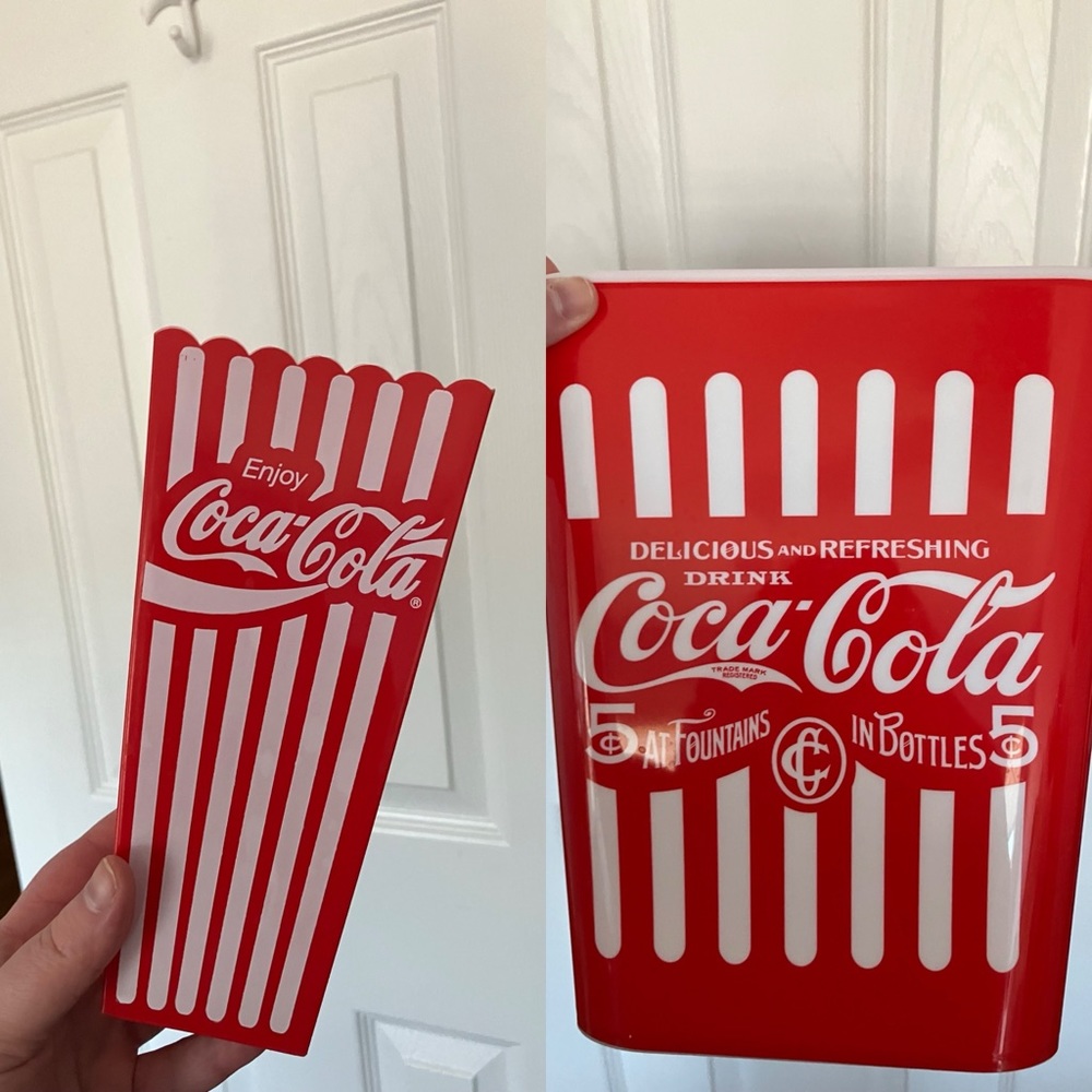 Vintage Style Coca Cola Movie Theater Storage Set